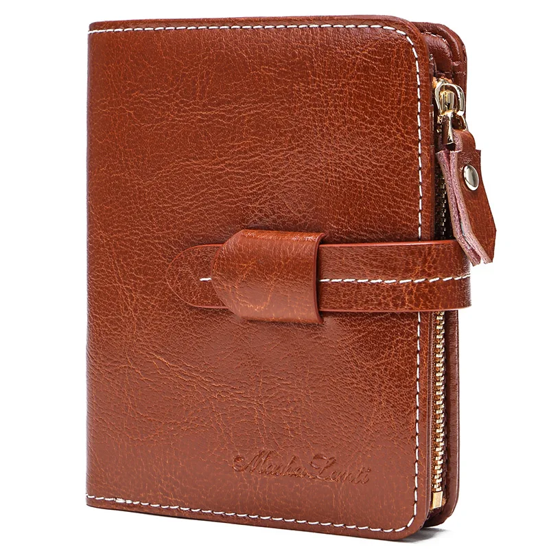 

Natural Genuine Leather Wallet For Women Daily Functional Coin Purse Brand Design Female Casual Cowhide Card Holder Clutches