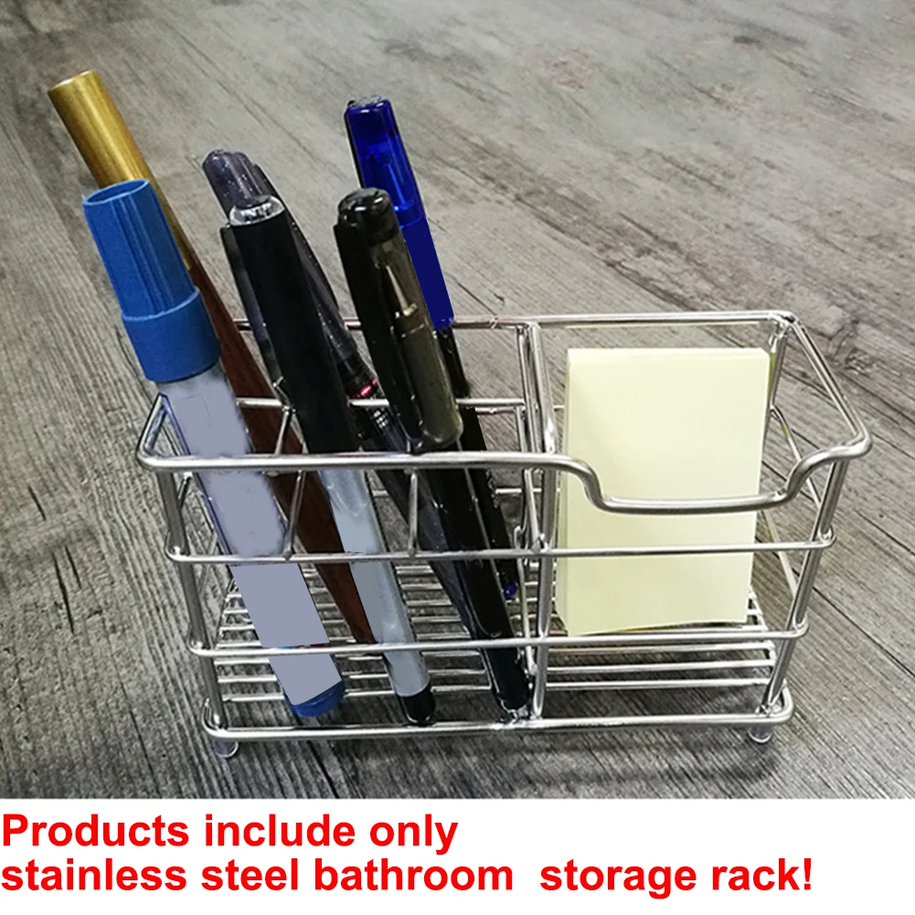 

Gift Home Freestanding Durable Grid Bathroom Stainless Steel Toothpaste Table Toothbrush Storage Rack