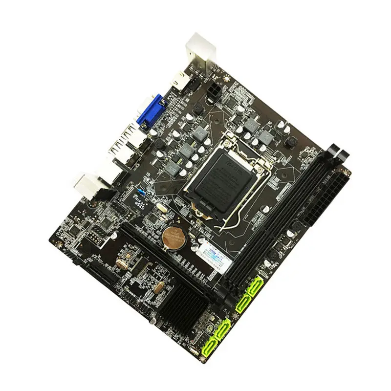 H55 Motherboard LGA1156 DDR3 16Gram Dual Sata 2.0 4xUSB PCI-Express Mainboard Supports I3 I5 I7 CPU For Computer | Компьютеры и офис
