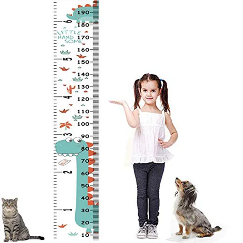 Динозавр график роста детей ребенка рулонная деревянная рамка холст съемные