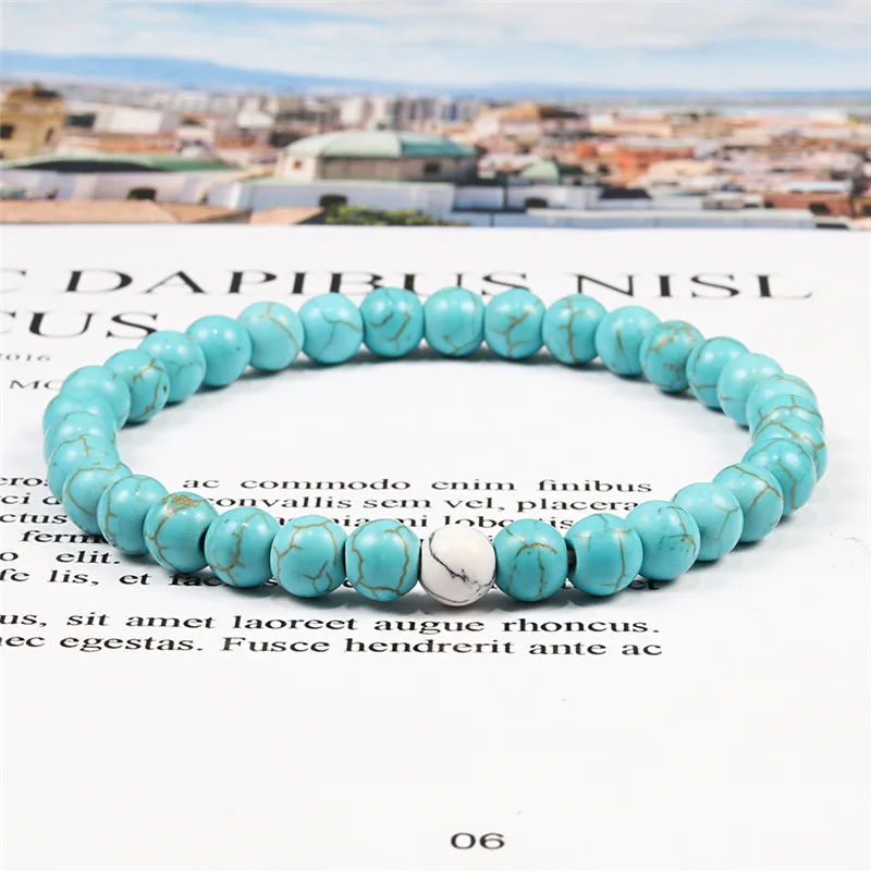 Классический браслет с бусинами из натурального камня для мужчин и женщин бусины