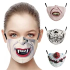 Творческие вампиров клоун рот Косплэй Для женщин мужчин маски унисекс уход за кожей лица Защита пылезащитные боты для велоспорта уличные пятна дышащая маска для взрослых