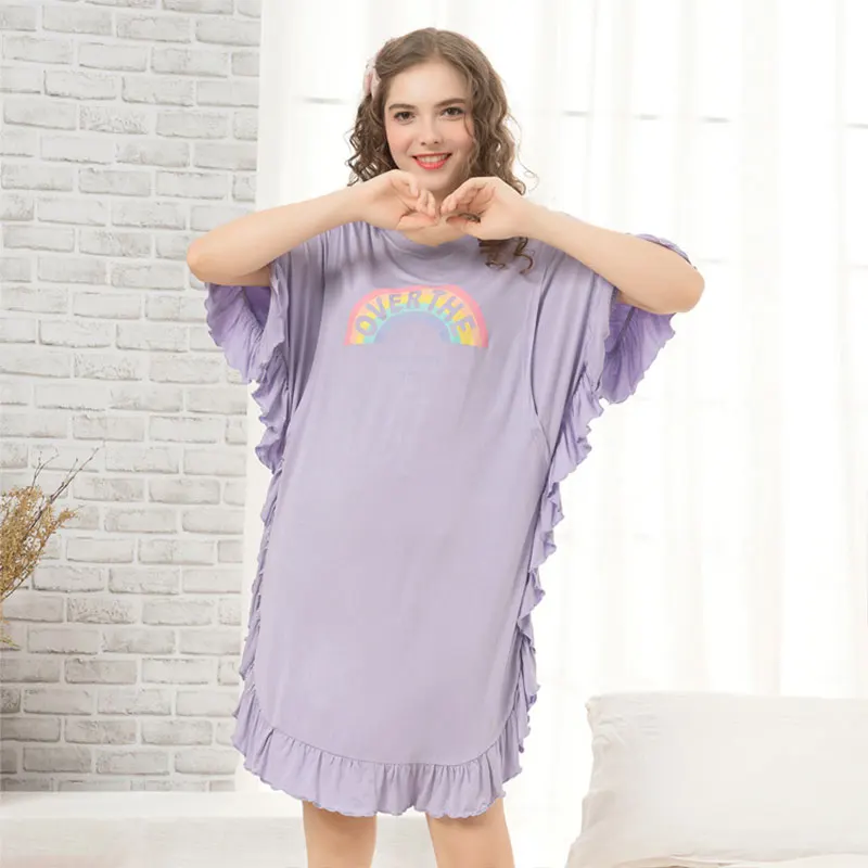 

Новые хлопковые платья для кормящих женщин с радужным принтом, модное летнее платье для кормящих матерей, Одежда для беременных, повседневн...