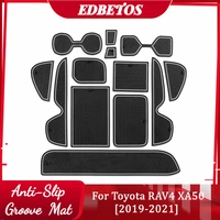 door groove mat for toyota rav4 2019 2020 2021 xa50 rav 4 50 accessories anti slip mat gate slot coaster car interiors gel pad
