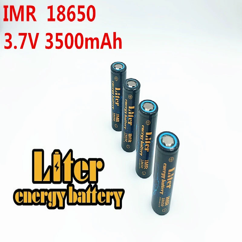 Литровая энергетическая батарея IMR18650 6 шт. 3 7 в 3500 А 18650 мАч литий ионная