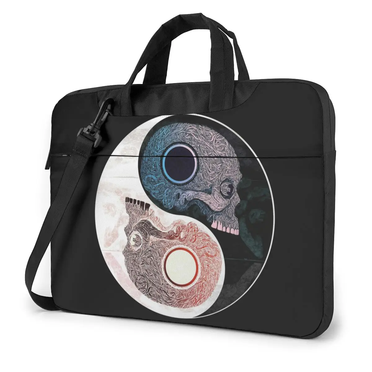 

Yin Yang Laptop Bag Case Protective Vintage Computer Bag Bicycle Crossbody Laptop Pouch