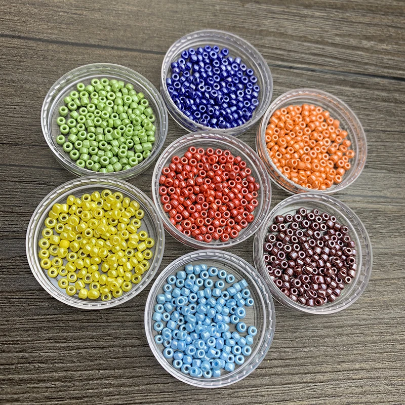 2000 шт очаровательные глазурные бусины непрозрачные стеклянные поставка DIY