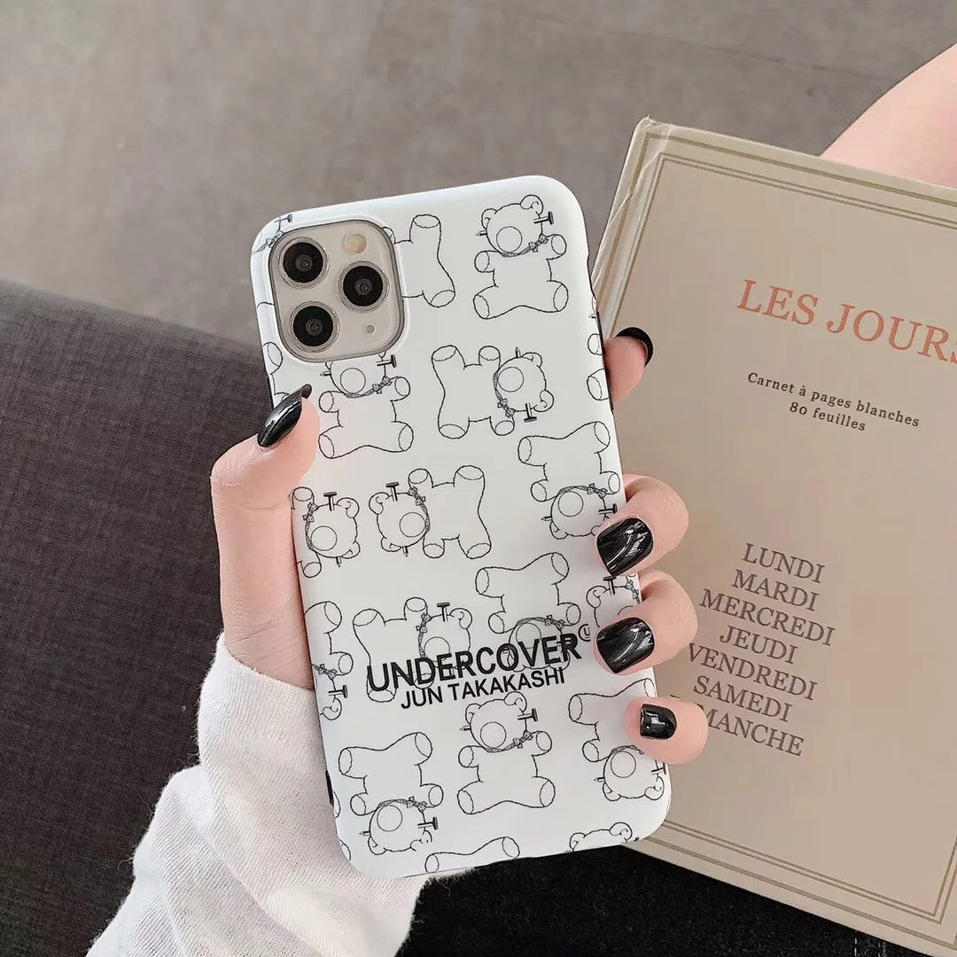 Роскошный японский медведь Франция уличная мода чехол для телефона iPhone 7 7plus 8 8plus