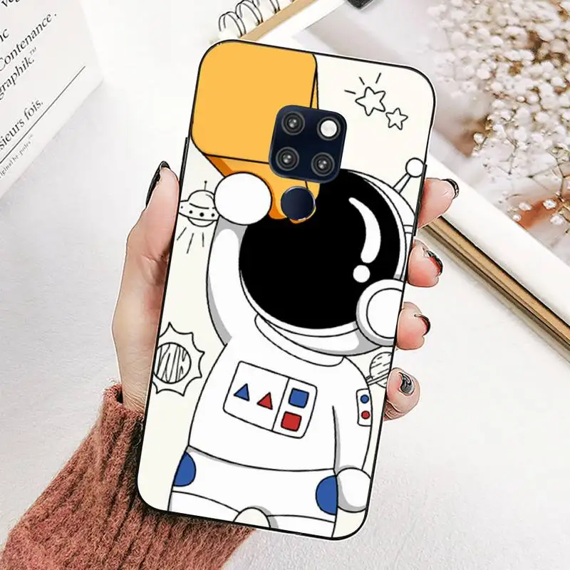 FHNBLJ Moskado Space Astronauts Moon Pattern Phone Case for Huawei Mate 20 10 9 40 30 lite pro X Nova 2 3i 7se | Мобильные телефоны