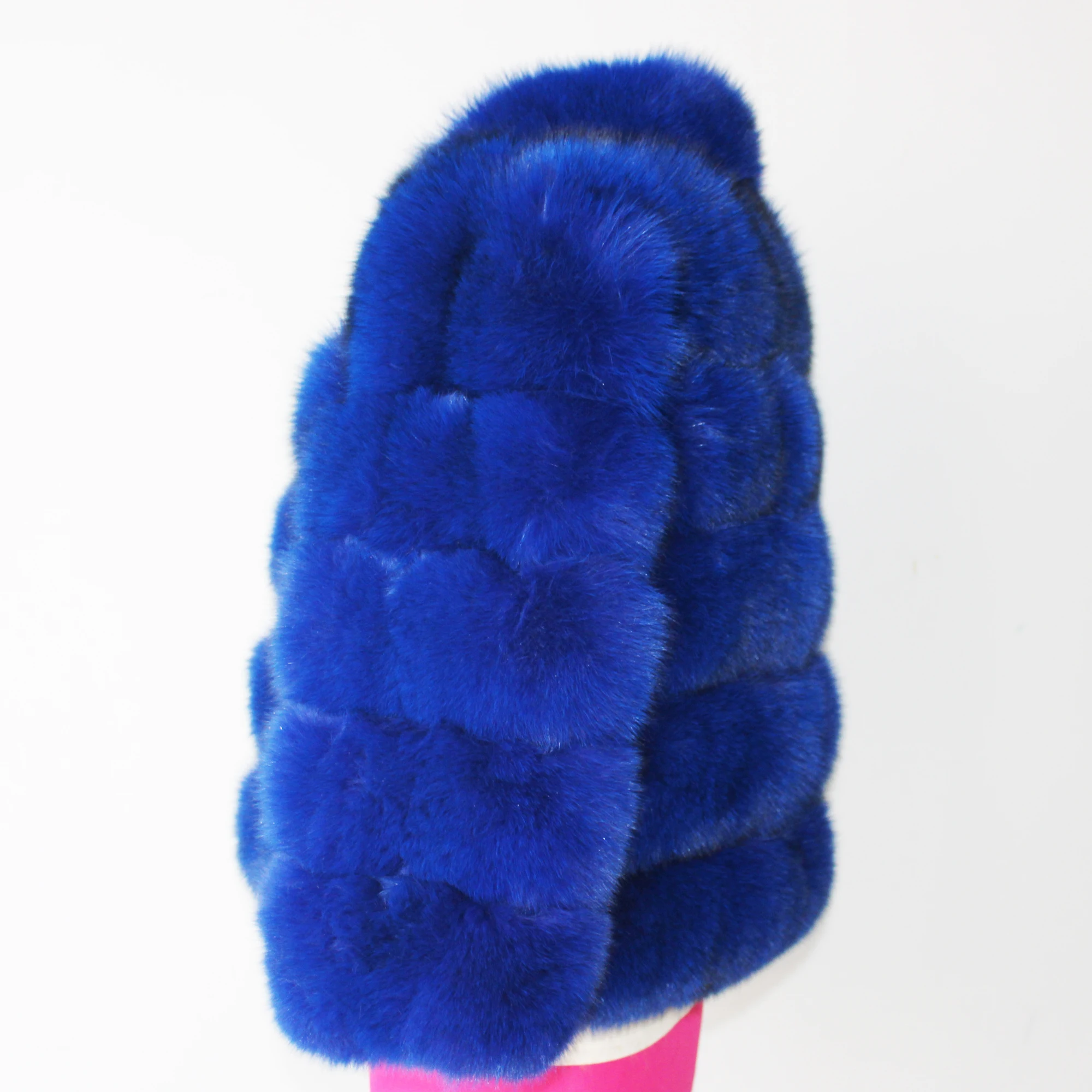 Linhaoshengyue  Real Fox Fur   Coat  with Stand Collar Women Fox Fur Coat