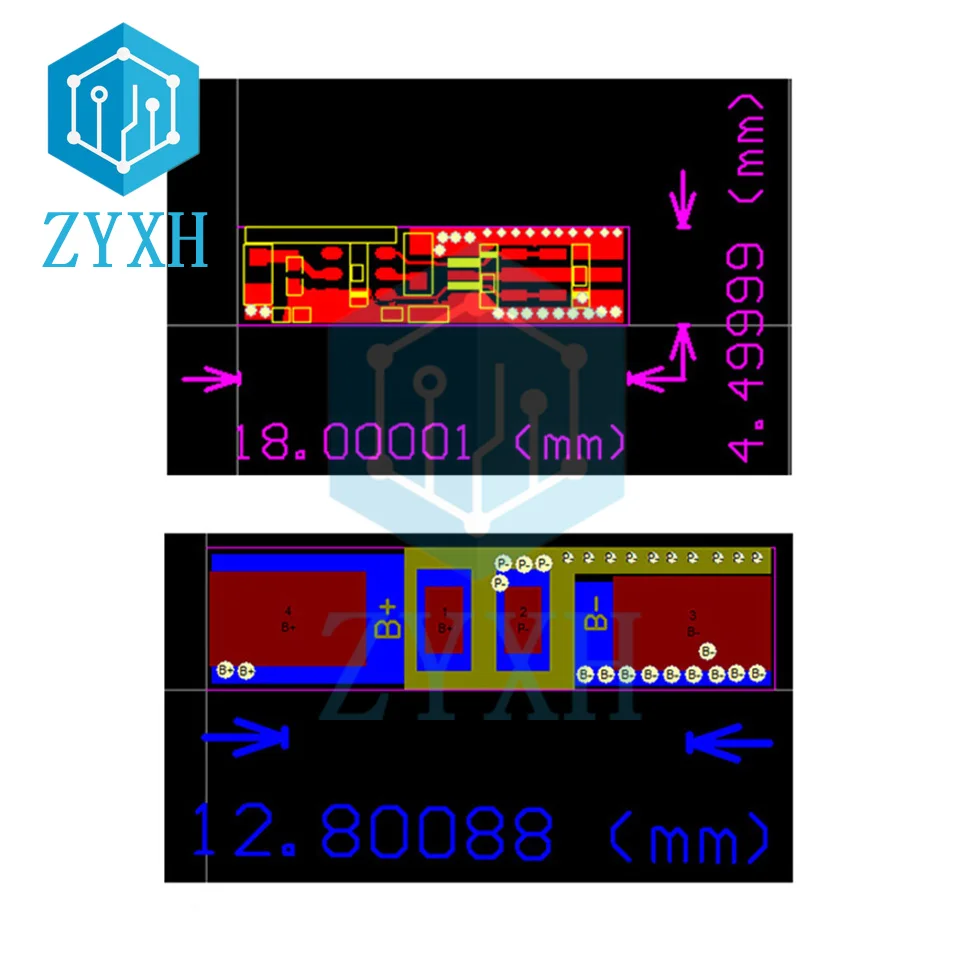 10 шт./лот 1S BMS 3A 3 7 V 18650 Защитная плата зарядного устройства для аккумулятора общий