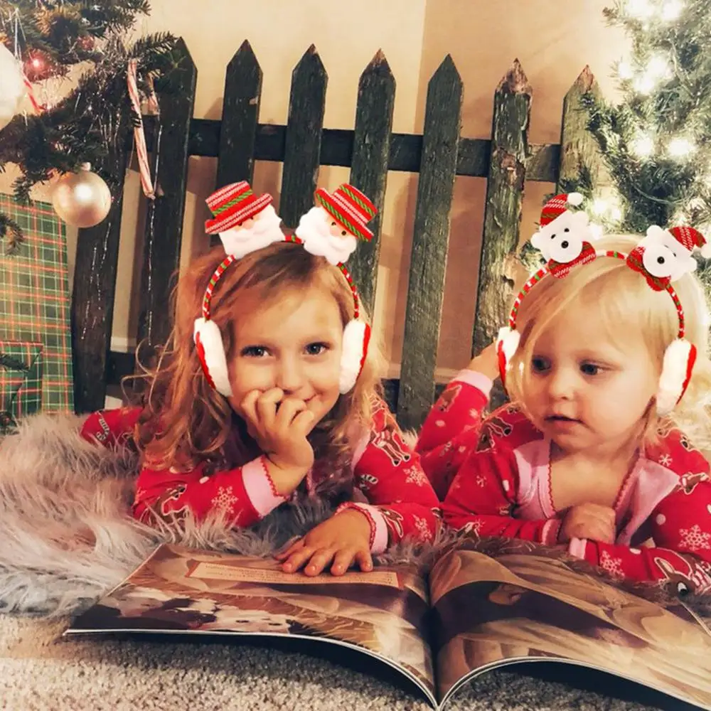 Рождественские украшения для дома Подарки рождественские подарки Natale Noel Рождество очки Рождественский Декор с утолщённой меховой опушкой, год
