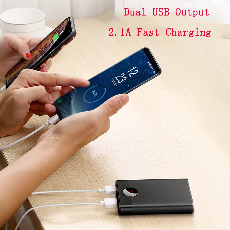 Xiaomi power Bank 30000 мАч цифровой дисплей аксессуары для телефонов Двусторонняя Быстрая Зарядка батарея банк аксессуары для телефонов Аккумулятор