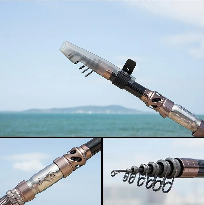 Японские импортные огненные короткие карбоновые удочки для рыбалки на скалах