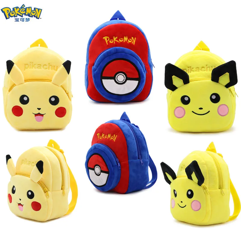 TOMY Монстр кино Покемон плюшевый Детский рюкзак игрушка Пикачу Плюшевые Рюкзак