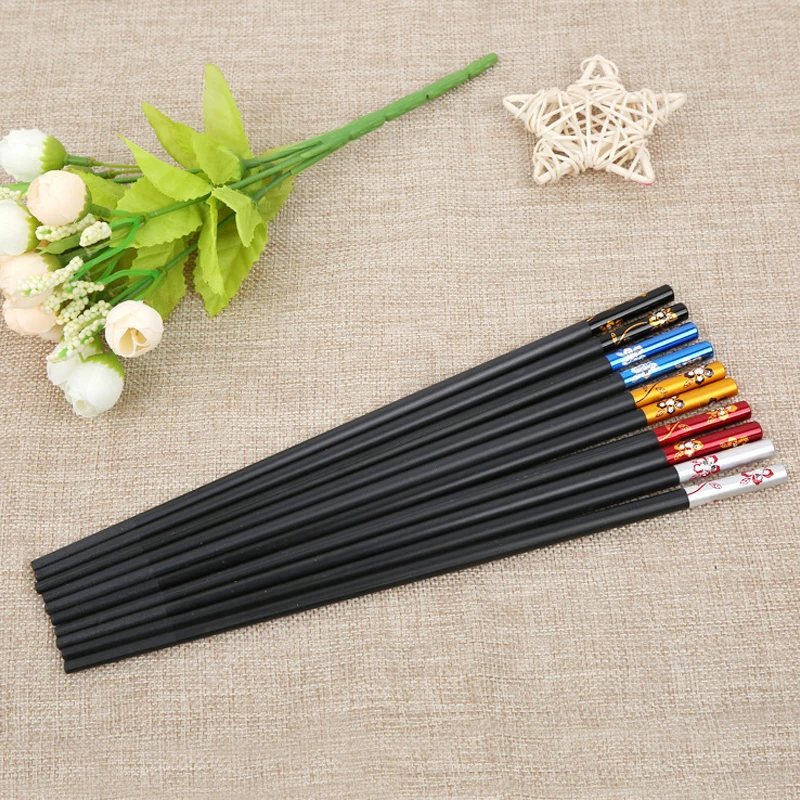 10 пар высококачественных столовых приборов набор палочек для еды в виде вишни