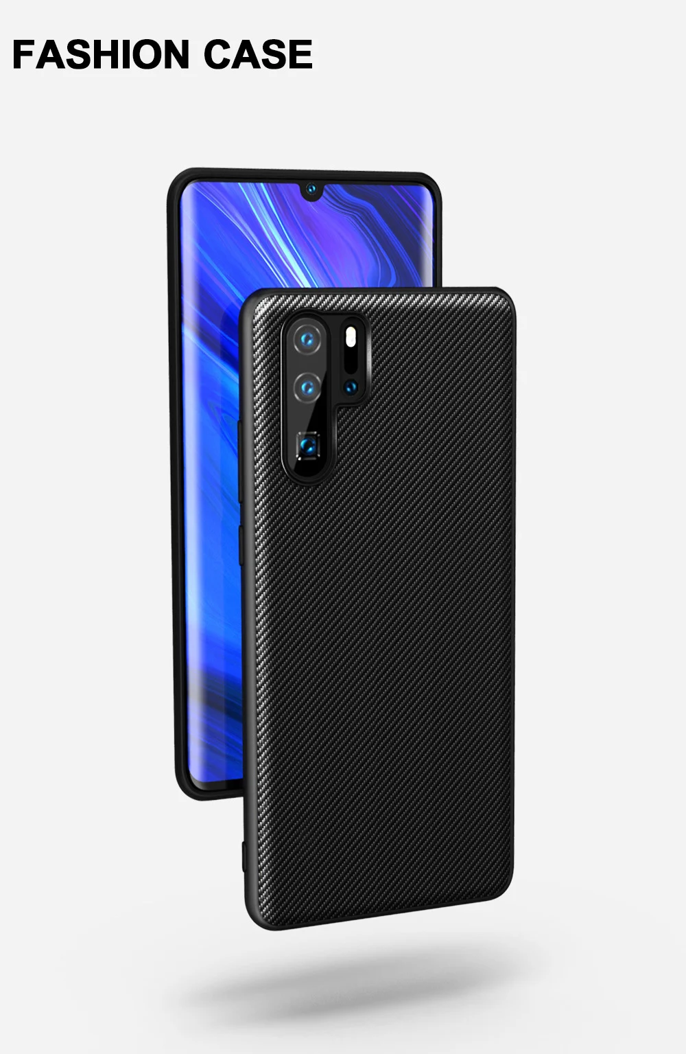 Для HUAWEI P30 Pro чехол Оригинальное углеродное волокно текстура из искусственной кожи полная Защита задняя крышка для HUAWEI P20 P30 Lite чехол для телефона