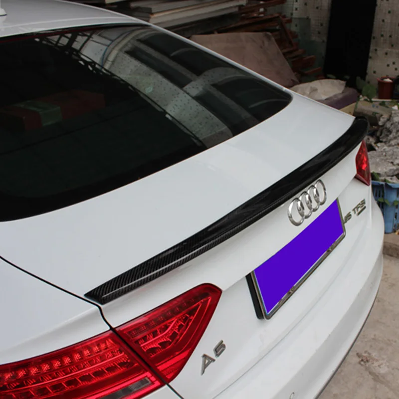 Для Audi A4 B8 2009-2012 A5 2009-2016 высококачественный спойлер из углеродного волокна задний