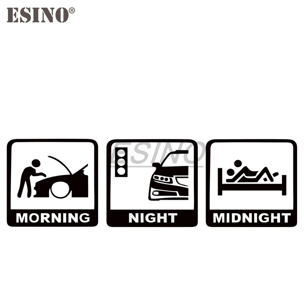 Автомобильный Стайлинг утро ночь JDM креативная Автомобильная наклейка