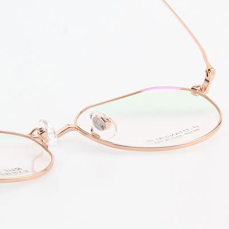 Очки по рецепту на заказ 2 цвета многоугольная Ретро титановая оправа полимерные