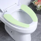 Сиденье для унитаза, мягкий портативный теплый плюшевый наполнитель, моющийся многоразовый коврик, чехол, липкий коврик для здорового сиденья, бытовые товары для ванной комнаты