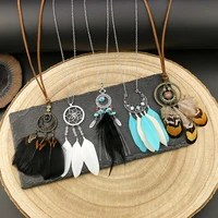 new bohemian rice beads water drop tassel dream net necklace tassel sweater chain fashion jewelry