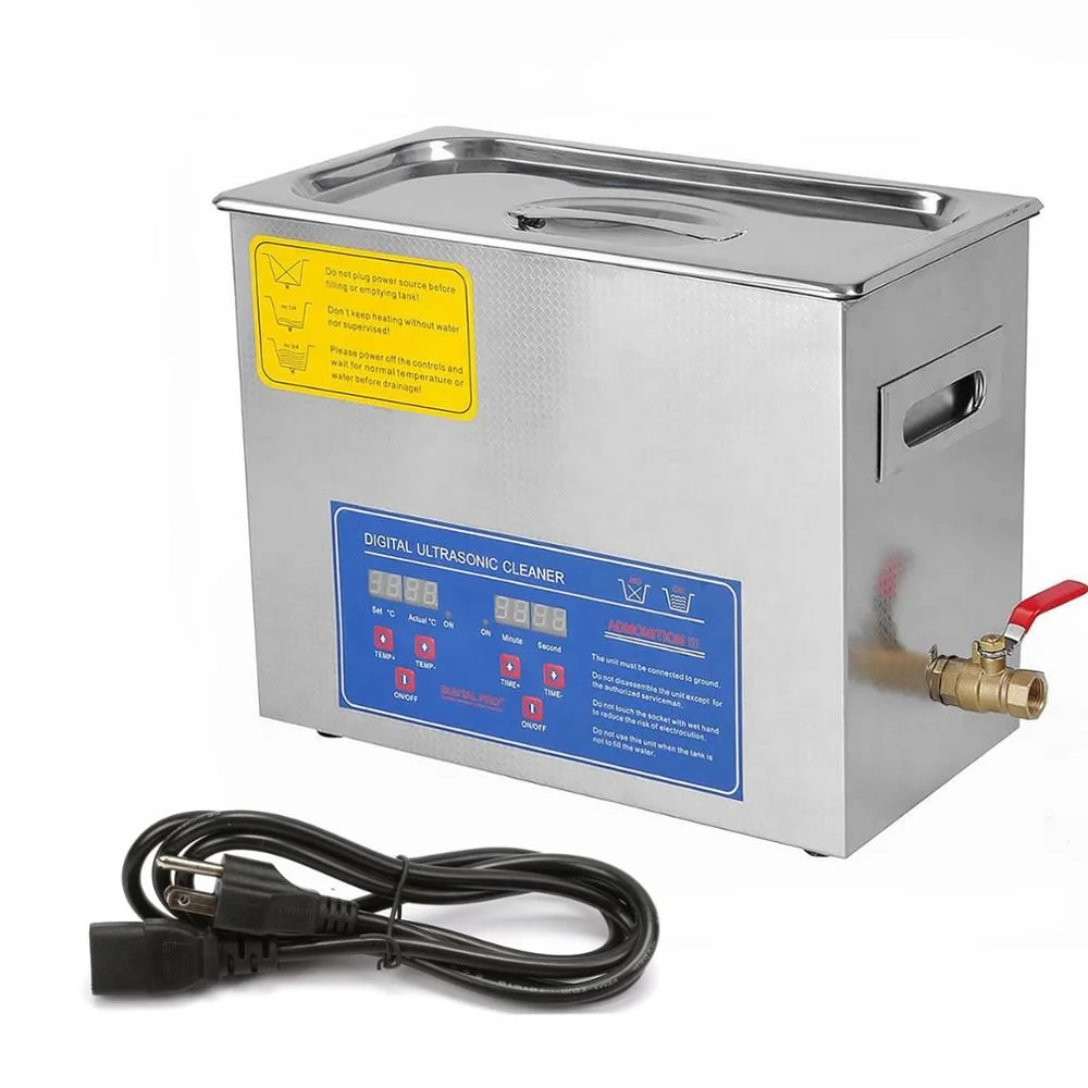 

Professional 6L Ultrasonic Cleaner Cleaning 10 Transducers Brushed Tank Dental Medical