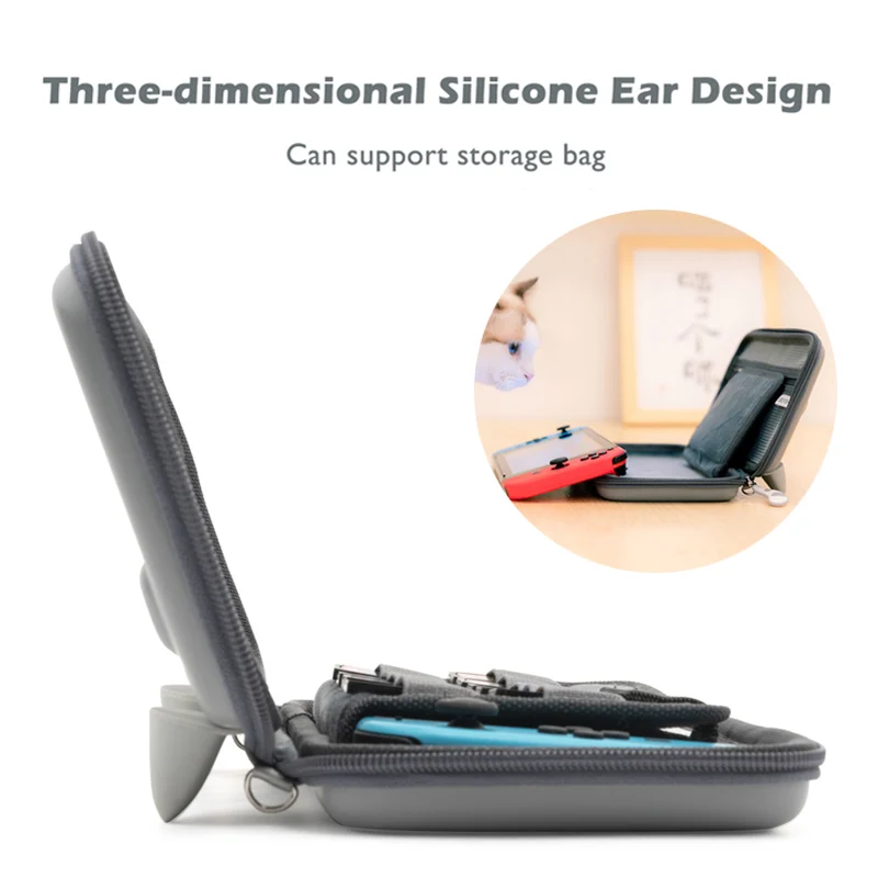 Силиконовый чехол для Nintendo Switch OLED с изображением розового кота | Электроника