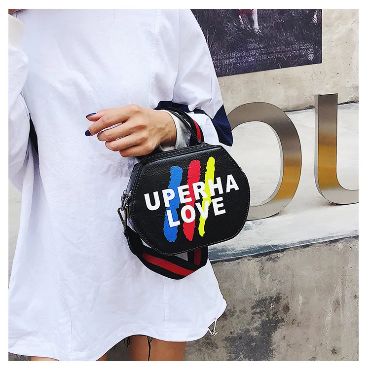 Корейская версия трехмерной шестиугольной небольшой квадратной сумки с