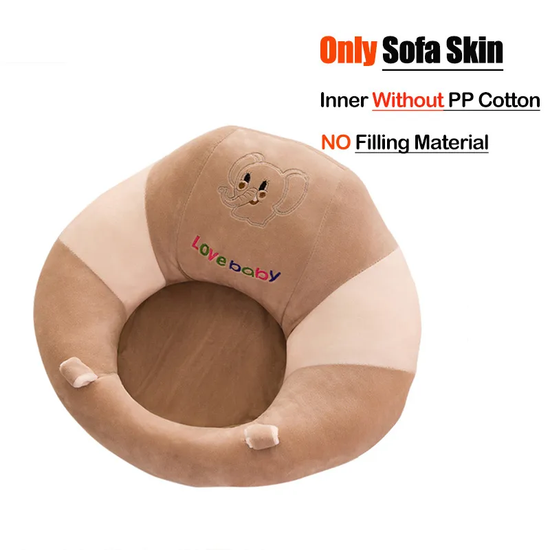 13 Baby Sofa Support Seat Cover Learning To Sit Seat Feeding Chair Cover Kids Sofa Skin for Infant Toddler Nest Puff Without Cotton - Цвет: 13