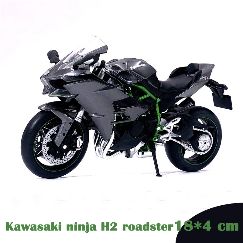 Kawasaki ninja H2 Имитация 1:12 Kawasaki 750 классический японский мотоцикл литье под давлением моделирование дисплей Модель мальчик рождественские подарки - Цвет: Kawasaki ninja H2