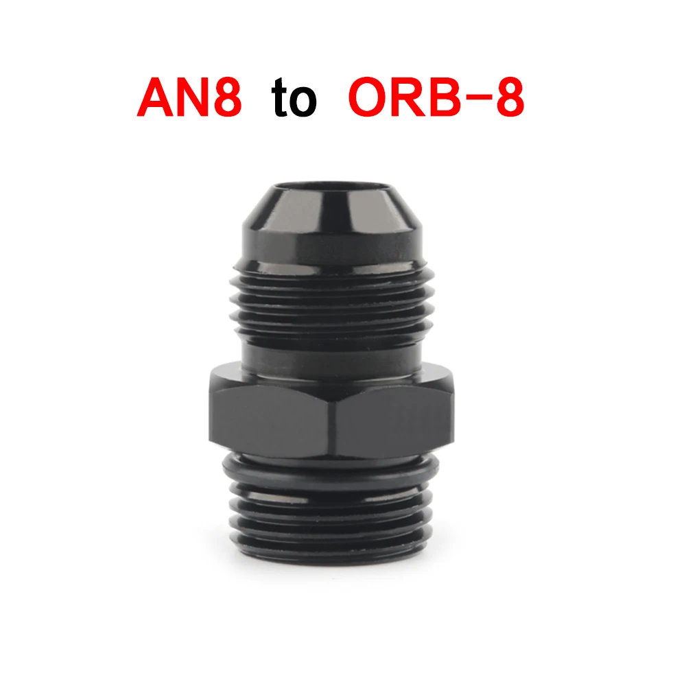 ORB 8(3/4 &quotUNF) уплотнительное кольцо Boss AN8 8AN к переходник черный 6061 T6 алюминий