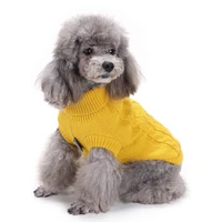 warm pet clothing for dog clothes for small dog coat clothing for large dogs jacket chihuahua solid knitted hoodies pet products