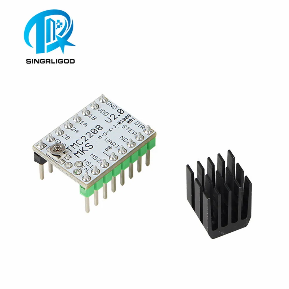 Драйвер шагового двигателя Makerbase MKS TMC2208 V2.0 запасные части для 3D-принтера SKR V1.3 V1.4
