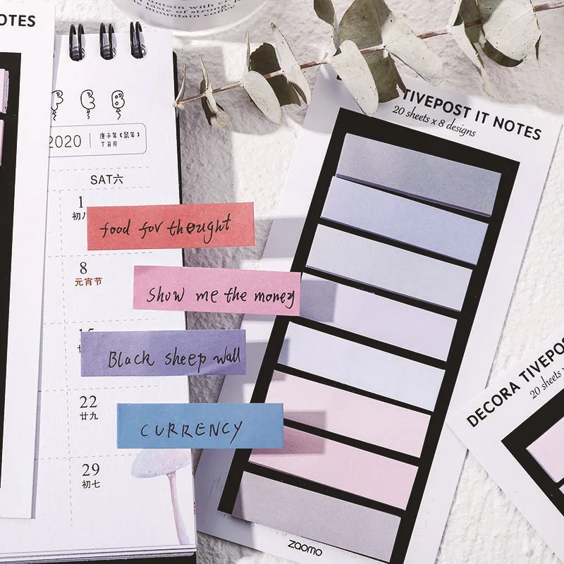 Блокнот для заметок Kawaii серия яркости клейкая бумага Канцтовары наклеек