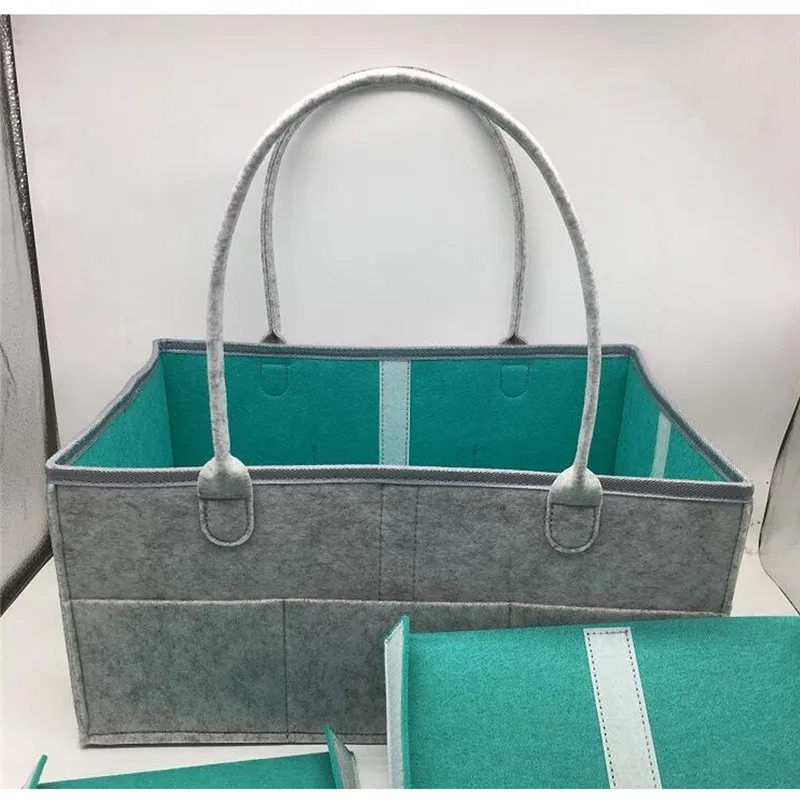 Новая портативная складная фетровая сумка для подгузников многофункциональная