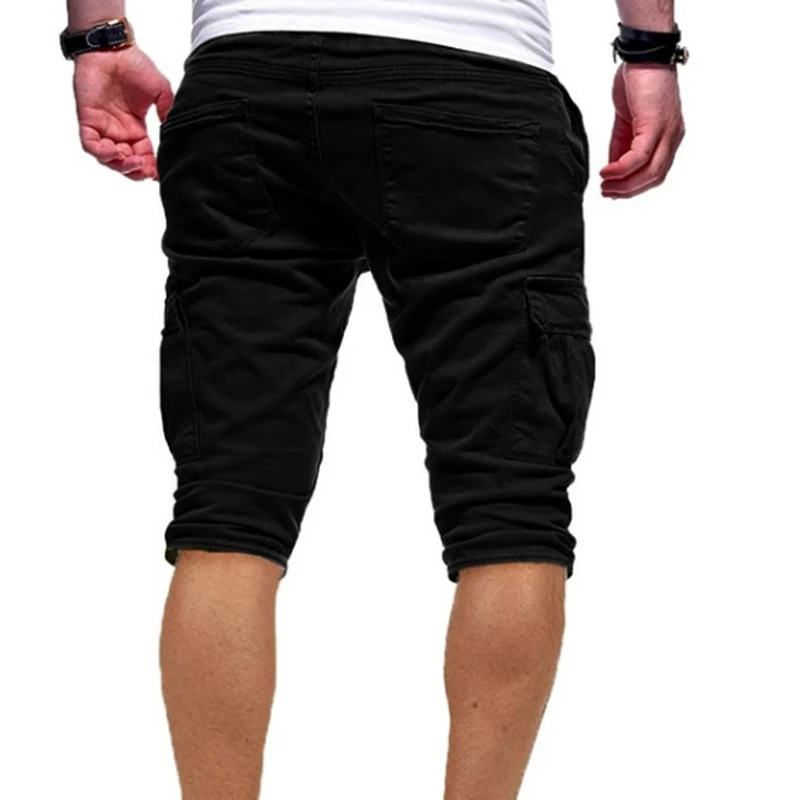 Icelion 2021 новые летние однотонные шорты для фитнеса мужчин с эластичной тесьмой по