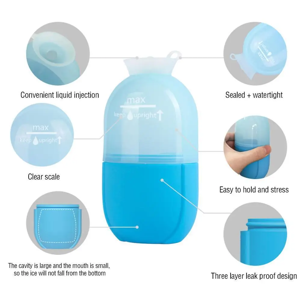 

Skin Care Beauty Lifting Contouring Tool Silicone Ice Cube Trays Ice Globe Ice Balls Face Massager Facial Roller Reduce Acne