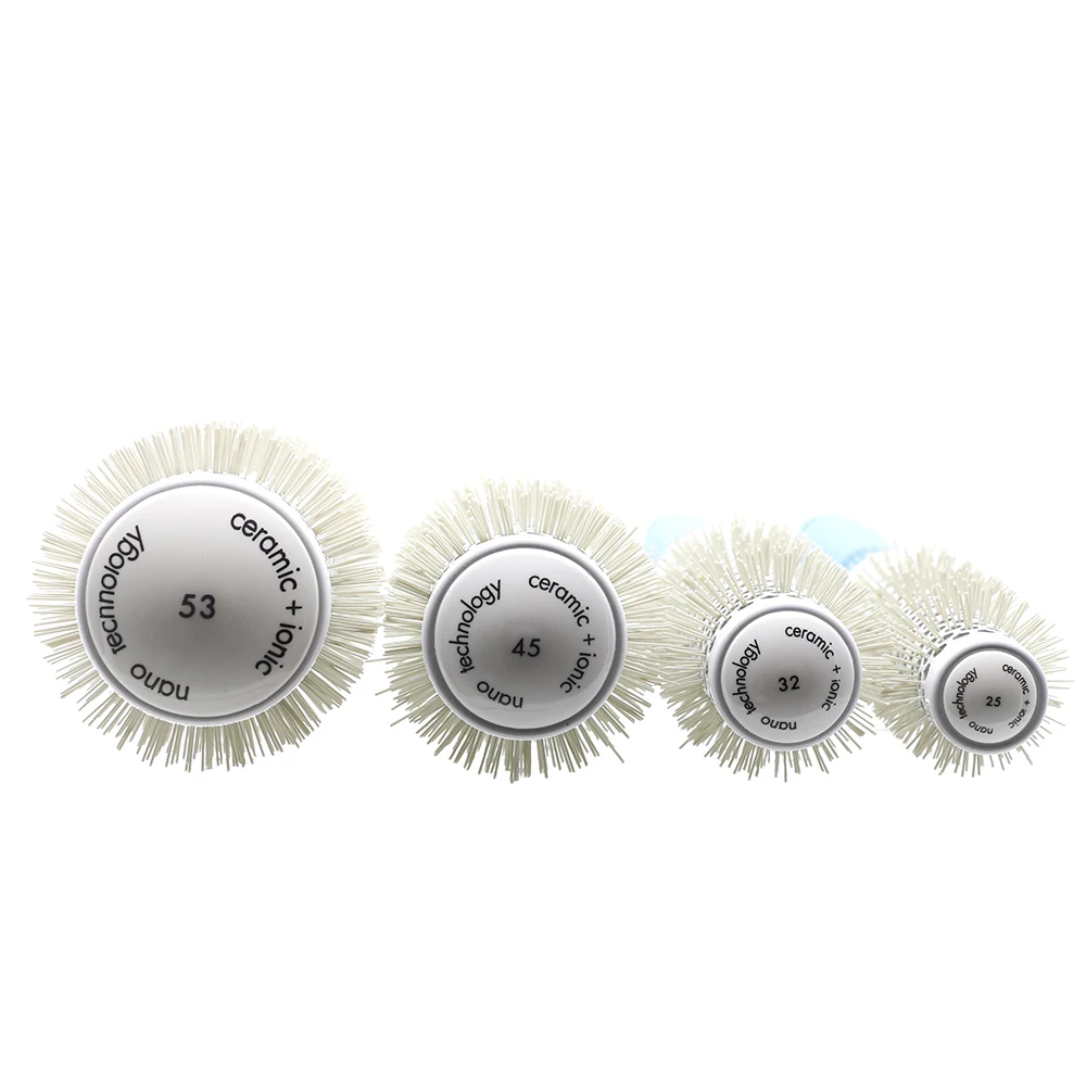 Термостойкая нанотехнология керамические ионные круглые щетки для волос