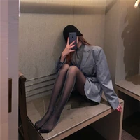 sexy woman pantyhose tights pure color female thin breathable lolita jk black stockings