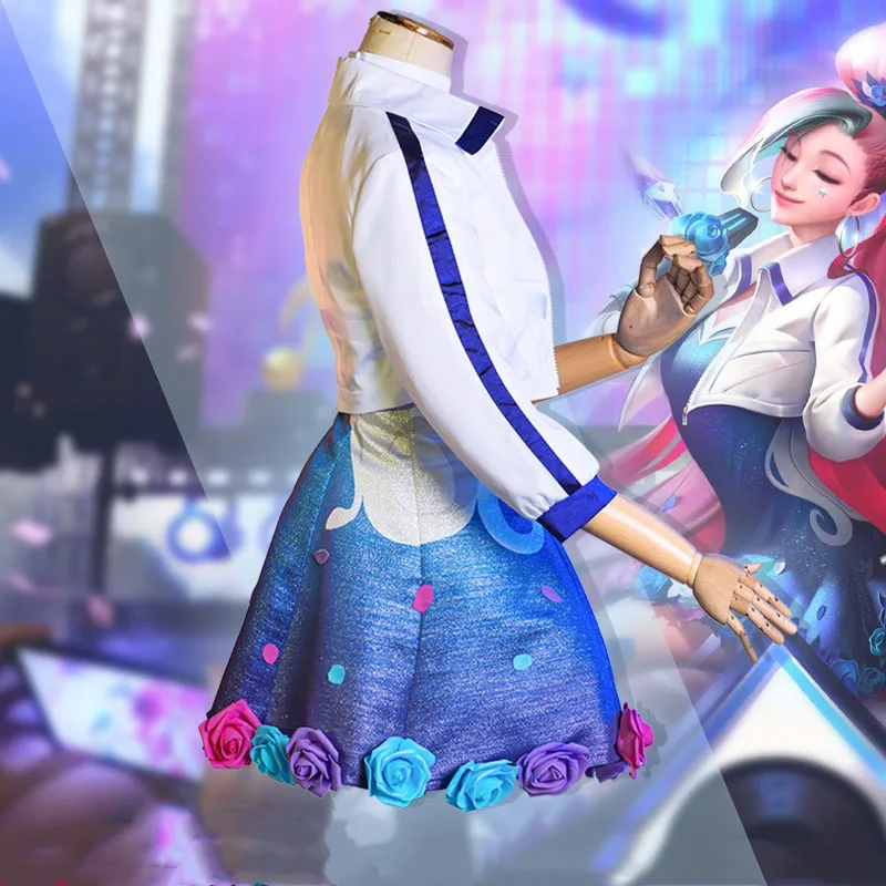

The Game Surrounding The League Of Legends Seraphine Cos Clothing Idol Singer Cosplay Full Costume