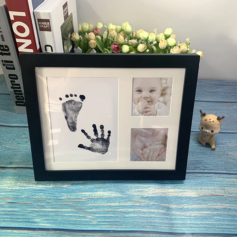 Фоторамка для новорожденных с изображением рук и ног, креативная рамка для фотографий, подарок на день рождения для детей от AliExpress WW