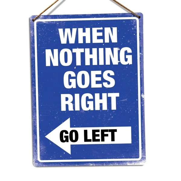 

Мотивирующий девиз «когда ничего не пойдет», винтажный металлический жестяной знак, ретро жестяная пластина, знак, Настенный декор, 20*30 см