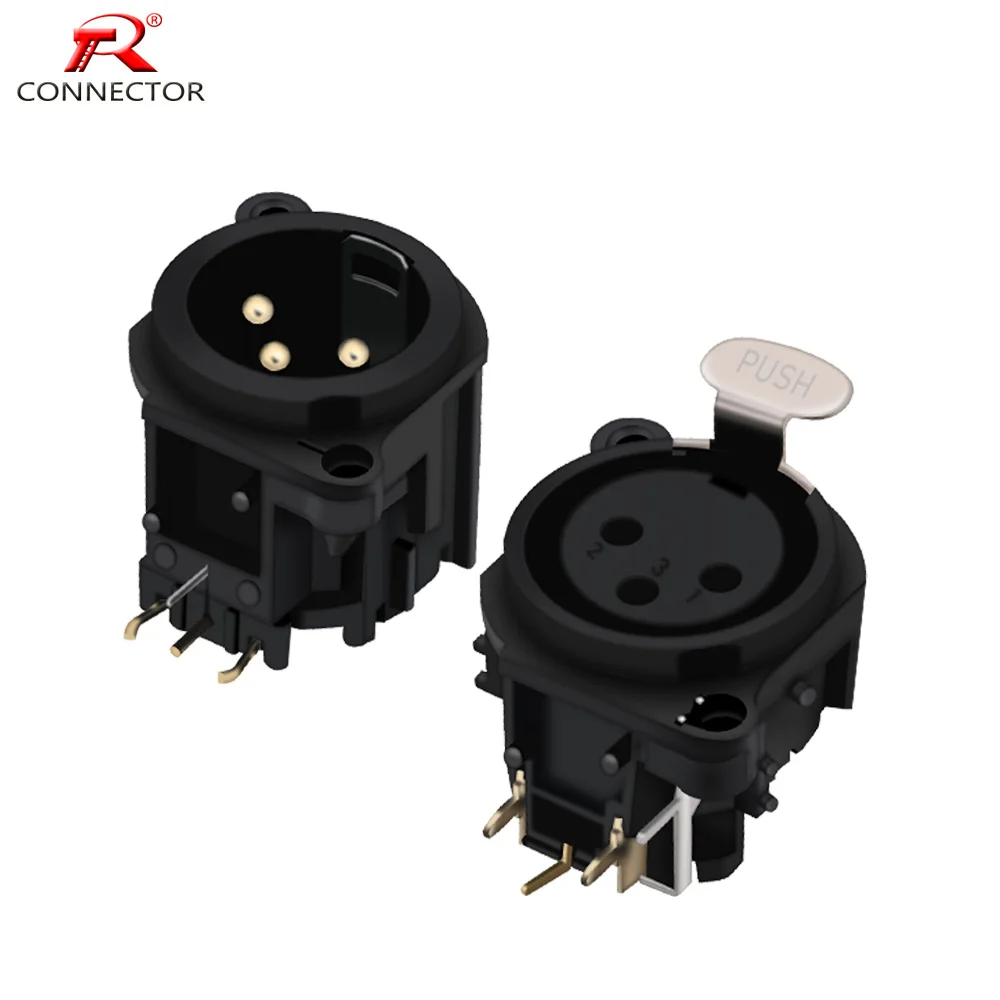 8 шт. 3 контактный разъем XLR панельный монтажный штекер + гнездовой прямоугольный