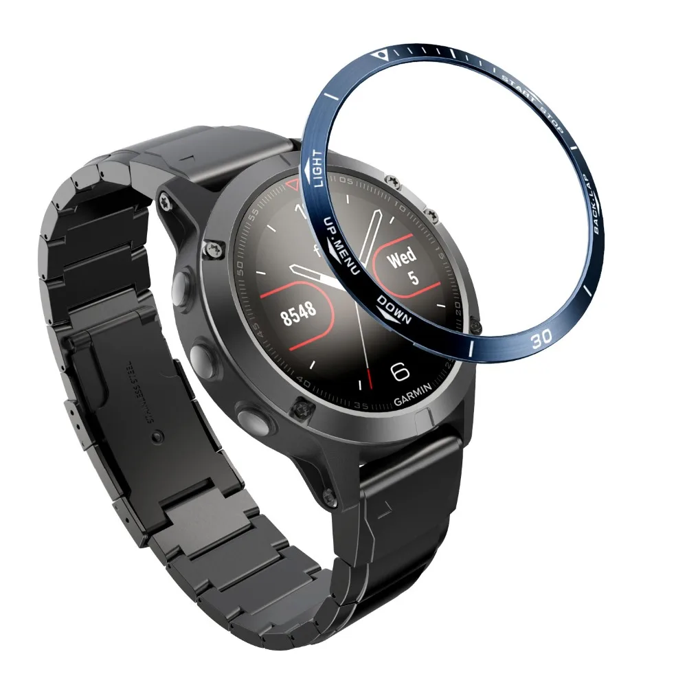 Безель, кольцо, умные аксессуары для Garmin Fenix 5 5X3 3HR, браслет для часов, клейкая крышка, металлическое кольцо с защитой от царапин, Безель