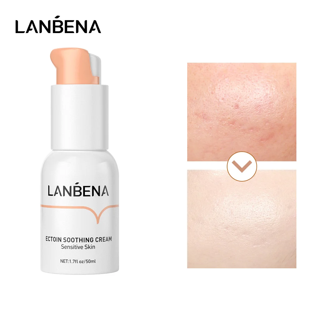LANBENA Ectoin Soothing Cream Moisturizing Regenerating Sensitive Repair Skin Coarse Barriers Anti Allergic Reduce redness 50ML