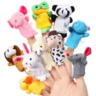 Куклы на палец, милые Мультяшные животные, Семейные Плюшевые тканевые куклы, детские аксессуары для обучения, детский подарок