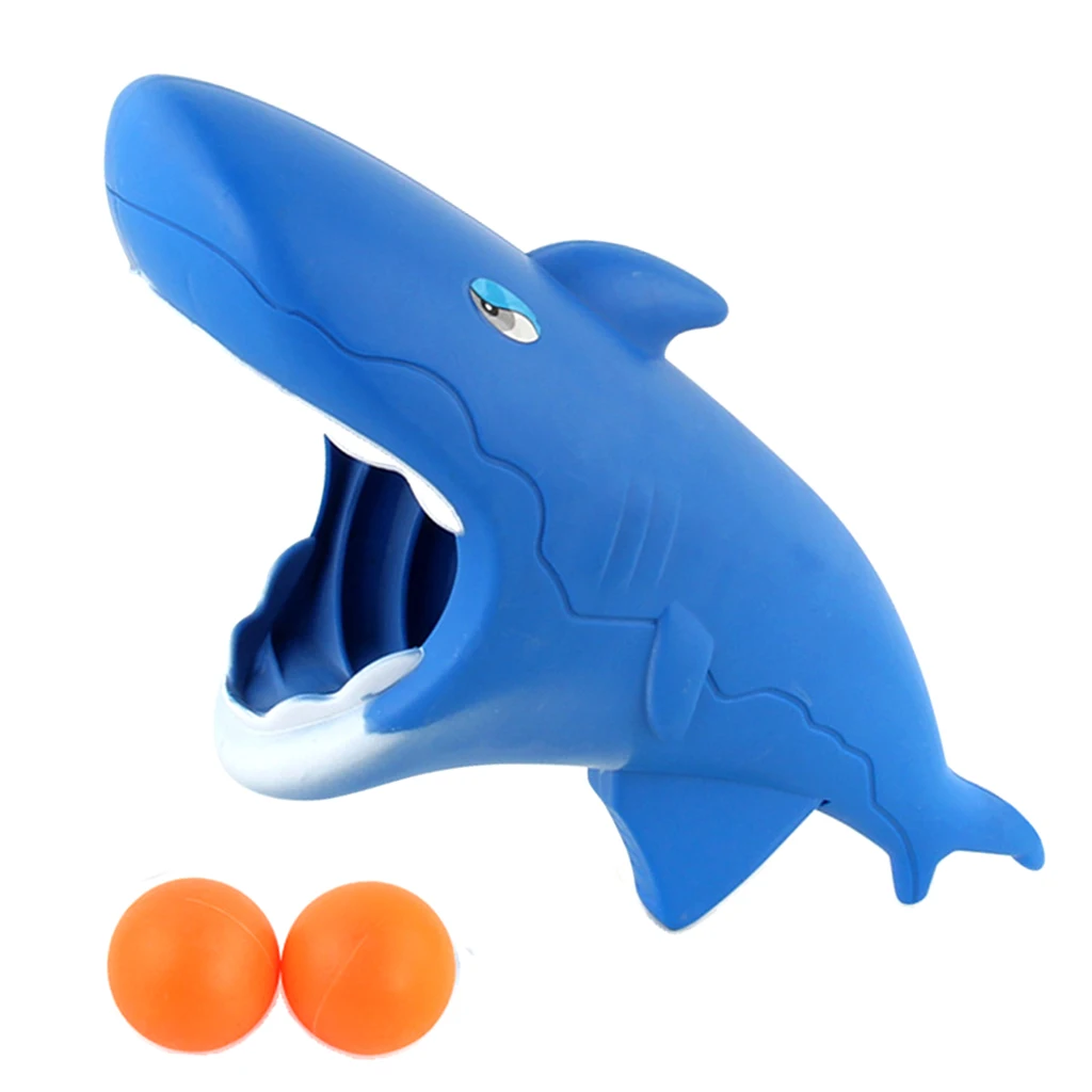 

Ball Automatic Toy Cartoon Blue Sharks Toy Kids Launch And Catch Ball