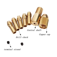 wenxing high quality best price 5pcsset 0 5 3mm small electric drill bit collet micro twist drill chuck set