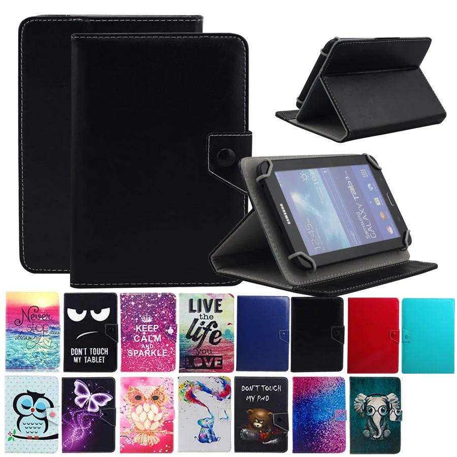 Чехол для Samsung Tab A 2 3 4 Lite T210 T110 T280 T230 Lenovo 7 E7 7104F 7304F универсальный чехол подставка из